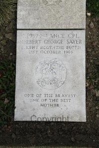 Boulogne Eastern Cemetery - Sayer, Herbert George