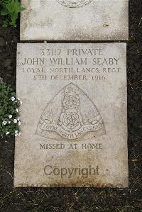 Boulogne Eastern Cemetery - Seaby, John Williams