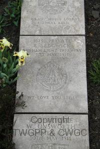 Boulogne Eastern Cemetery - Sedgwick, Ernest