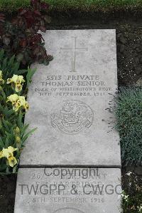 Boulogne Eastern Cemetery - Senior, Thomas