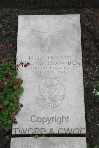 Boulogne Eastern Cemetery - Shaw, William