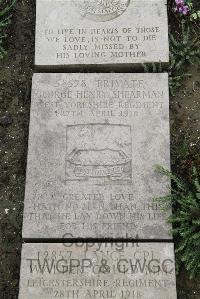 Boulogne Eastern Cemetery - Shearman, George Henry