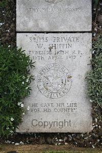 Boulogne Eastern Cemetery - Shippin, William