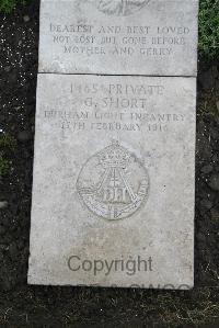 Boulogne Eastern Cemetery - Short, G