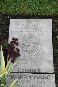 Boulogne Eastern Cemetery - Simpson, A