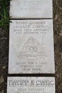 Boulogne Eastern Cemetery - Simpson, Horace