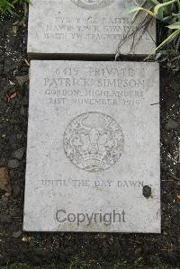 Boulogne Eastern Cemetery - Simpson, Patrick
