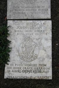 Boulogne Eastern Cemetery - Sloan, John