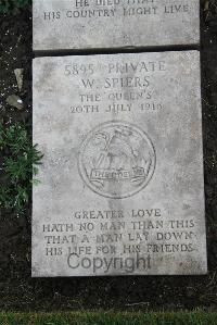 Boulogne Eastern Cemetery - Spiers, William