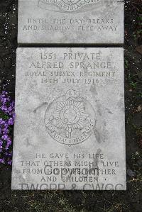 Boulogne Eastern Cemetery - Sprange, Alfred