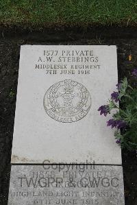 Boulogne Eastern Cemetery - Stebbings, A W