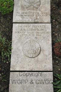 Boulogne Eastern Cemetery - Stimpson, J B