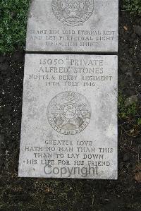 Boulogne Eastern Cemetery - Stones, Alfred