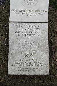 Boulogne Eastern Cemetery - Stubbs, Fred