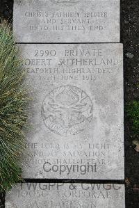 Boulogne Eastern Cemetery - Sutherland, Robert