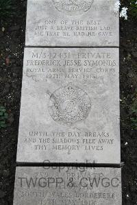 Boulogne Eastern Cemetery - Symonds, Frederick Jesse