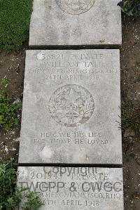 Boulogne Eastern Cemetery - Tait, William