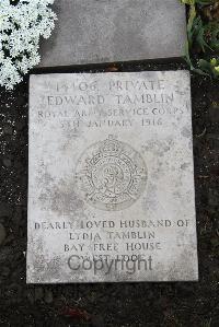 Boulogne Eastern Cemetery - Tamblin, Edward