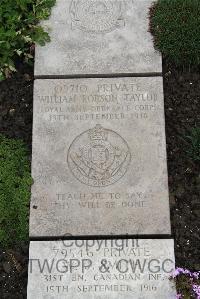 Boulogne Eastern Cemetery - Taylor, William Robson