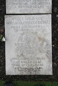 Boulogne Eastern Cemetery - Thomas, Morgan Llewellyn