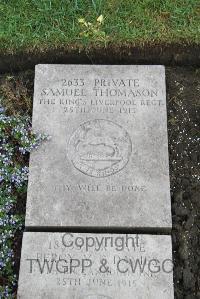 Boulogne Eastern Cemetery - Thomason, Samuel