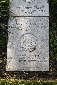Boulogne Eastern Cemetery - Thompson, Edward