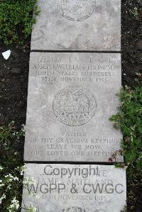 Boulogne Eastern Cemetery - Thompson, Joseph William