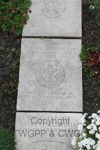 Boulogne Eastern Cemetery - Thompson, James