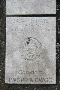 Boulogne Eastern Cemetery - Thomson, T