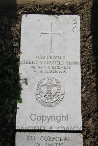 Boulogne Eastern Cemetery - Timms, Albert Mansfield