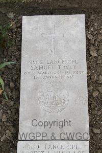 Boulogne Eastern Cemetery - Tovey, Samuel
