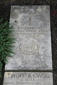 Boulogne Eastern Cemetery - Tysoe, Francis Joseph
