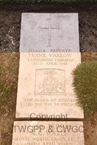 Boulogne Eastern Cemetery - Varlow, Frank