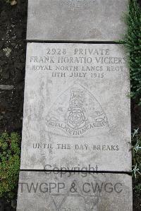 Boulogne Eastern Cemetery - Vickers, Frank Horatio