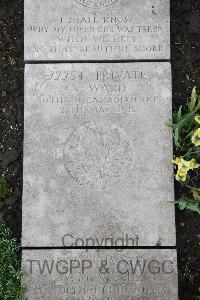 Boulogne Eastern Cemetery - Ward, Alfred