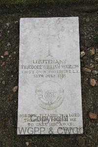 Boulogne Eastern Cemetery - Warlow, Theodore William