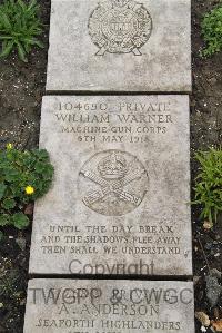 Boulogne Eastern Cemetery - Warner, William