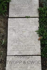 Boulogne Eastern Cemetery - Wash, William Thomas