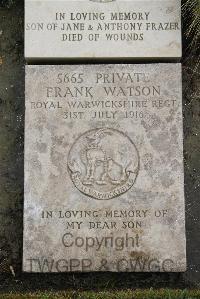 Boulogne Eastern Cemetery - Watson, Frank