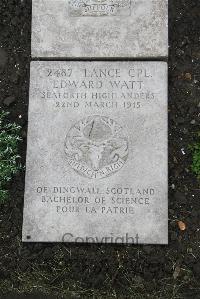 Boulogne Eastern Cemetery - Watt, Edward