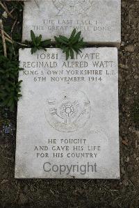 Boulogne Eastern Cemetery - Watt, Reginald Alfred