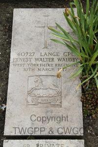 Boulogne Eastern Cemetery - Waudby, Ernest Walter