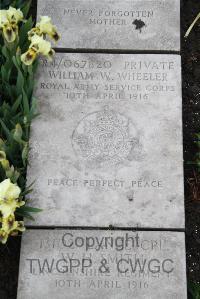 Boulogne Eastern Cemetery - Wheeler, William Wingrove