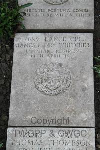 Boulogne Eastern Cemetery - Whitcher, James Henry