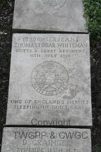 Boulogne Eastern Cemetery - Whiteman, Thomas Edgar