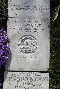 Boulogne Eastern Cemetery - Wilcock, John Edward