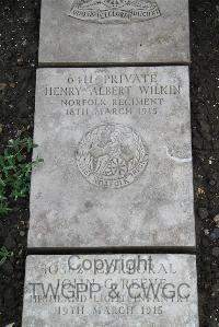 Boulogne Eastern Cemetery - Wilkin, Henry Albert