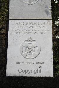 Boulogne Eastern Cemetery - Williams, James
