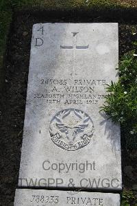 Boulogne Eastern Cemetery - Wilson, Alexander