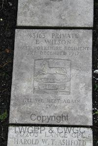 Boulogne Eastern Cemetery - Wilson, E